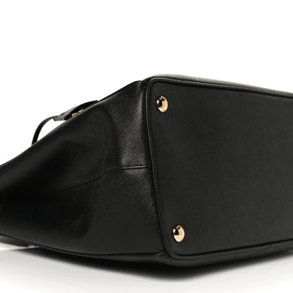 Prada Saffiano Medium Galleria Double Zip Tote Black 9 of 14