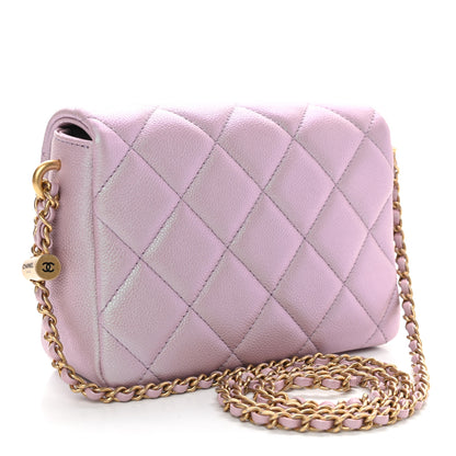 Chanel Iridescent Caviar Quilted Mini My Perfect Flap Pink 3 of 9