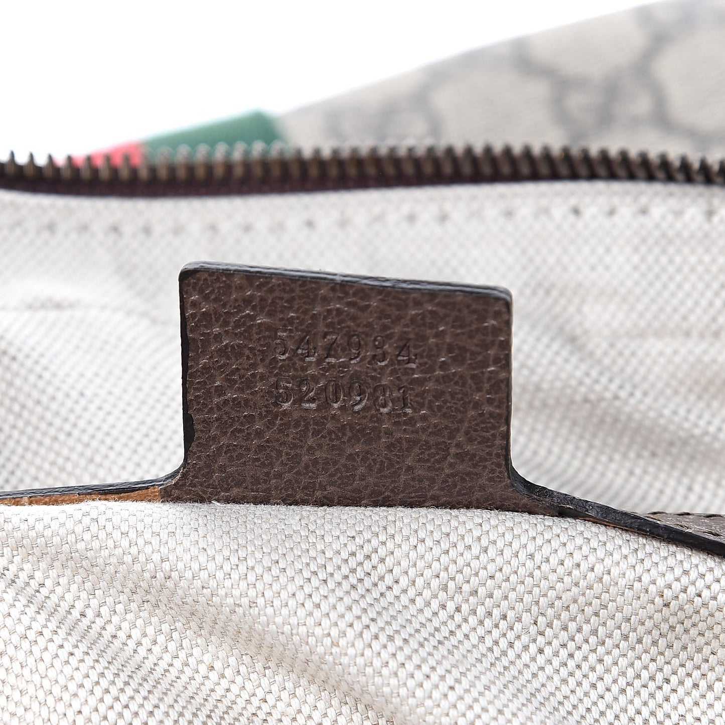 GG Supreme Monogram Web Medium Ophidia Messenger Bag Brown