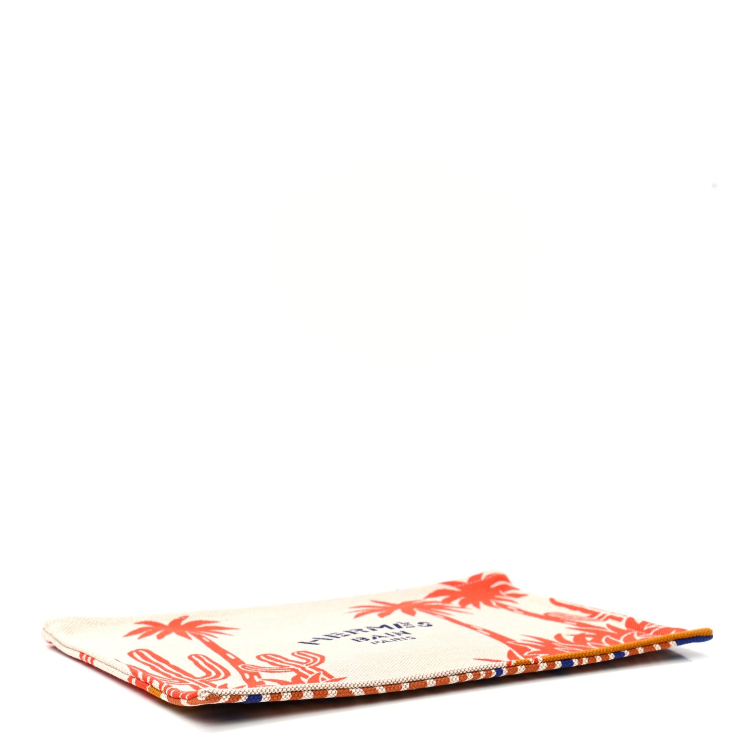 Hermes H Canvas Le Bel Oasis Case Marine Terracotta 4 of 6