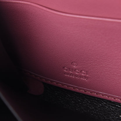 Gucci Monogram Margaux Calfskin Sukey Zip Around Wallet Beige Ebony Vintage Rose 5 of 5