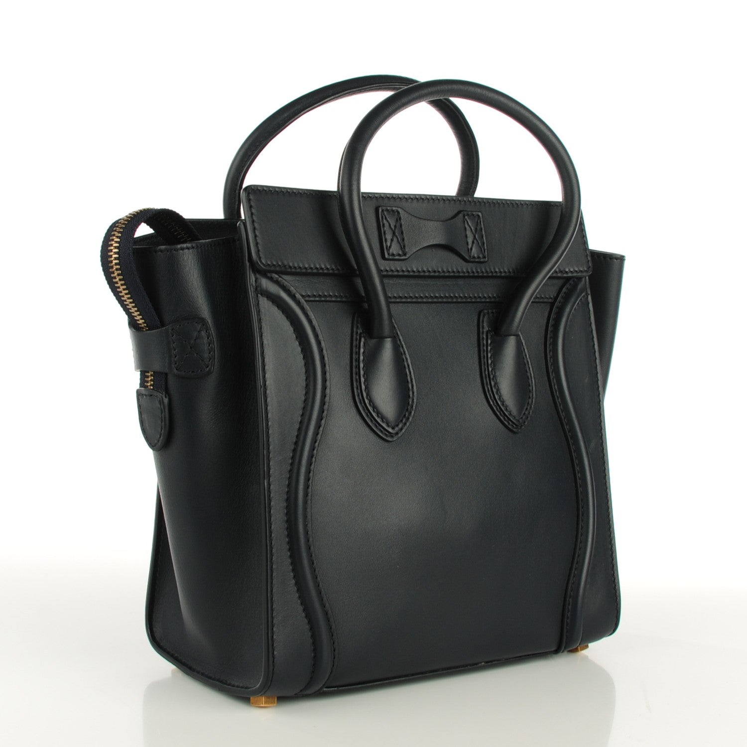 Celine Smooth Calfskin Micro Luggage Navy Blue 3 of 8