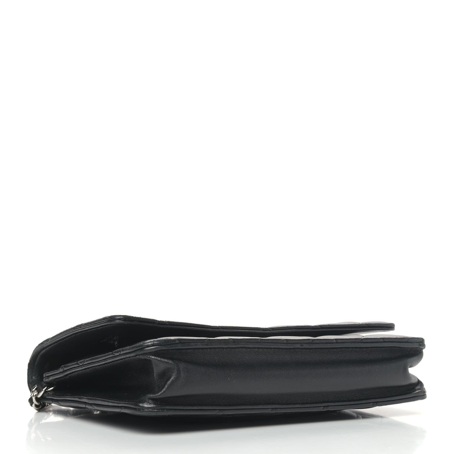 Chanel Lambskin Quilted Wallet On Chain WOC Black 3 of 5