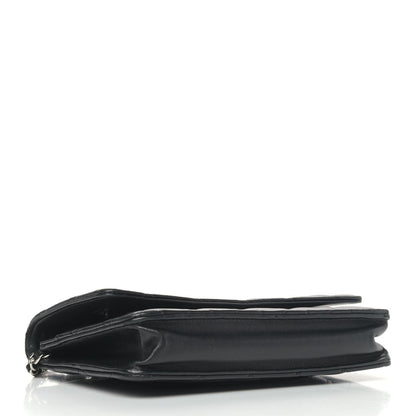 Chanel Lambskin Quilted Wallet On Chain WOC Black 3 of 5