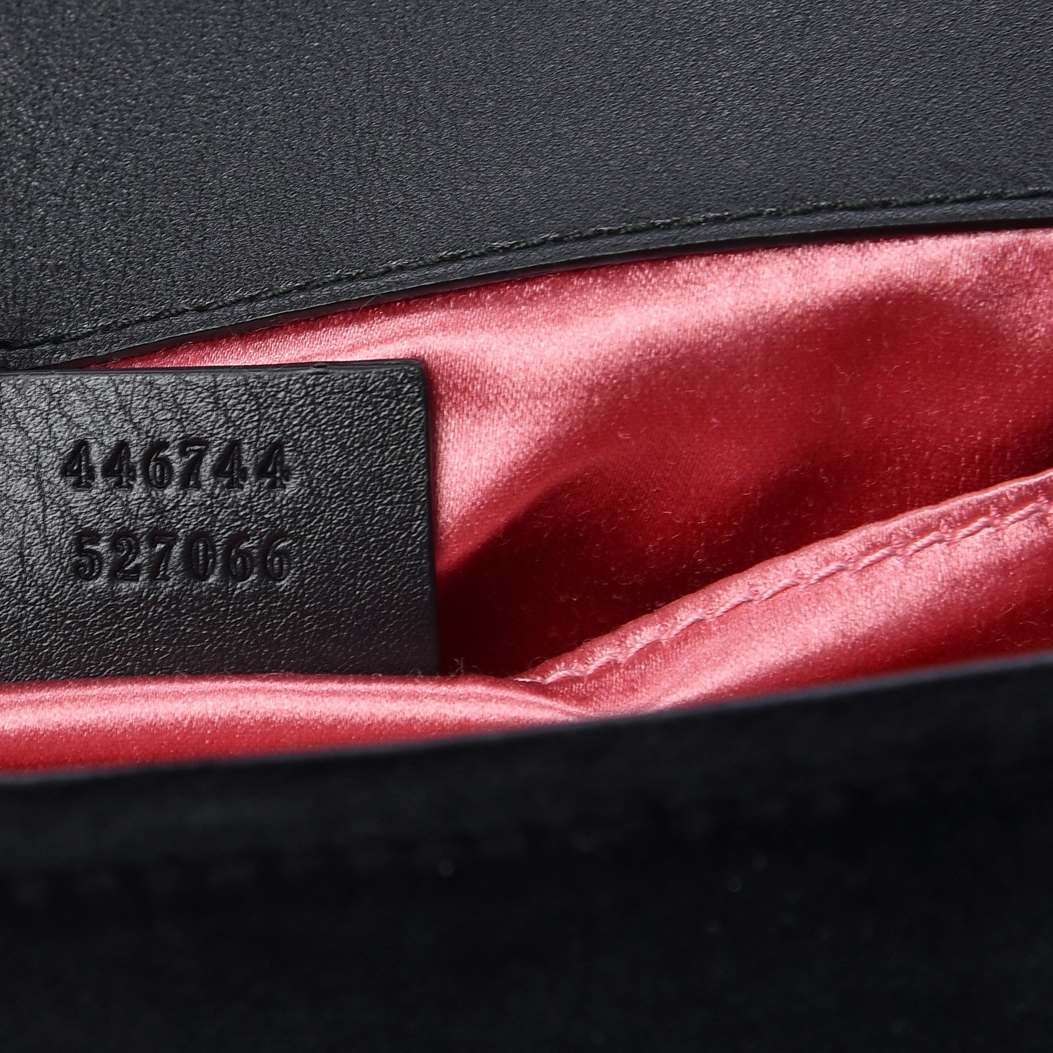 Gucci Velvet Matelasse Mini GG Marmont Shoulder Bag Black 7 of 7