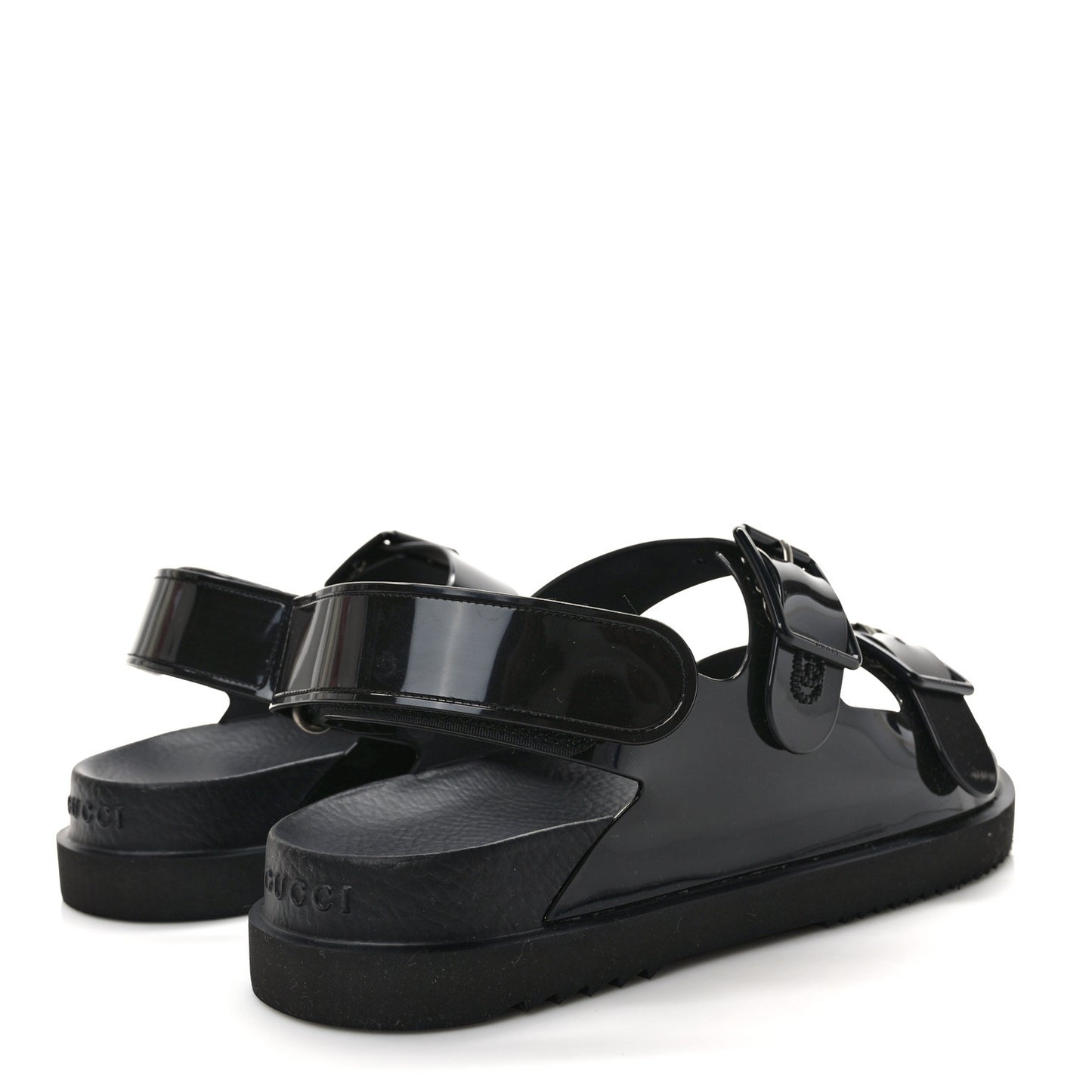 Rubber Mini Double G Womens Isla Dad Sandals 41 Black