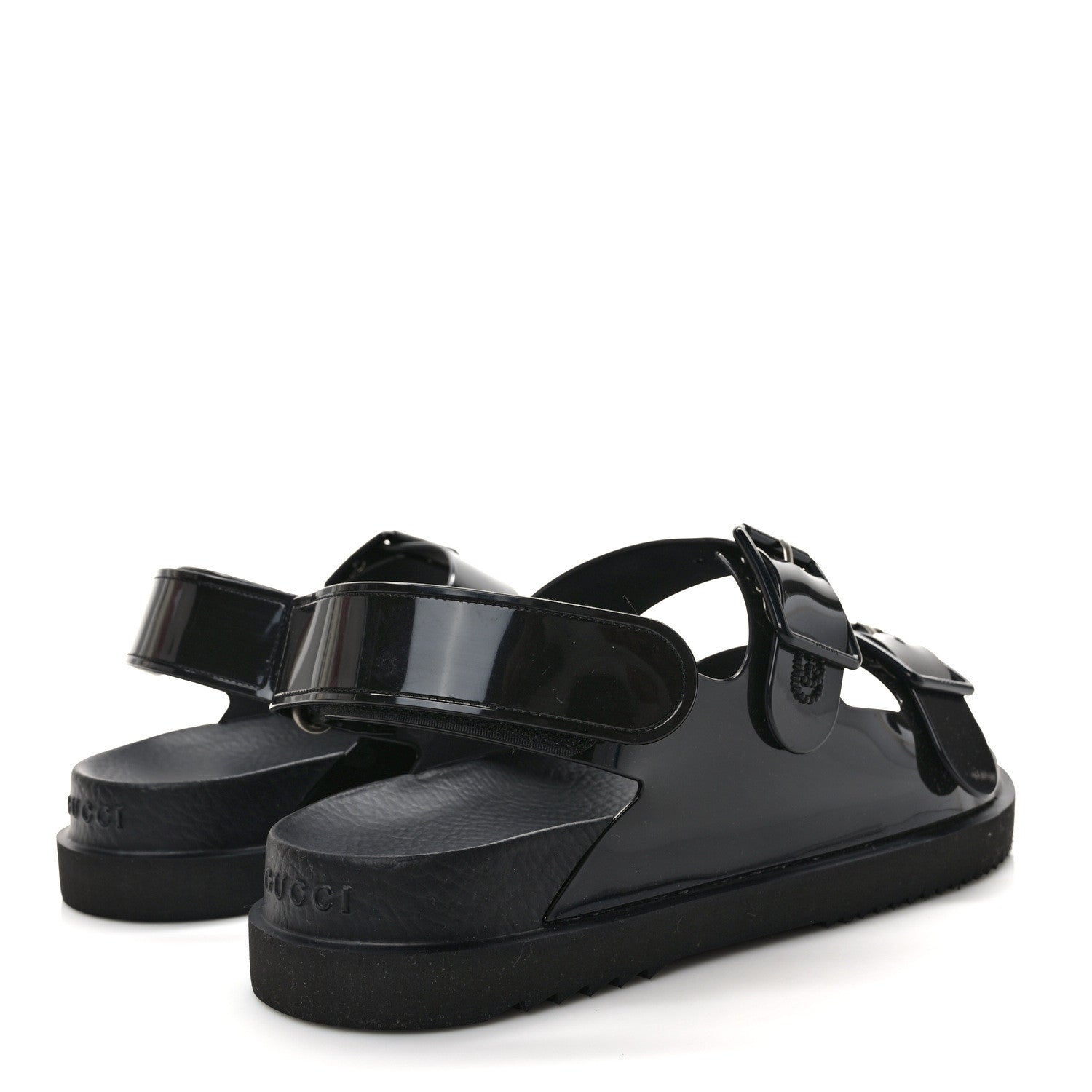 Gucci Rubber Mini Double G Womens Isla Dad Sandals 41 Black 4 of 10