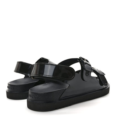 Gucci Rubber Mini Double G Womens Isla Dad Sandals 41 Black 4 of 10