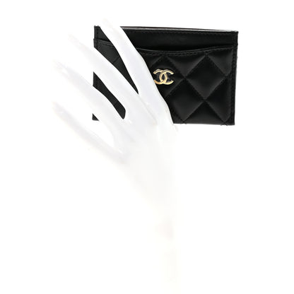 Chanel Lambskin Quilted Card Holder Black 2 of 9