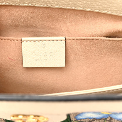 Gucci GG Supreme Monogram Flora Web Small Ophidia Chain Shoulder Bag White 6 of 14