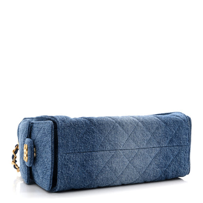 Chanel Washed Denim Quilted Mini Chanel 25 Handbag Blue 4 of 11