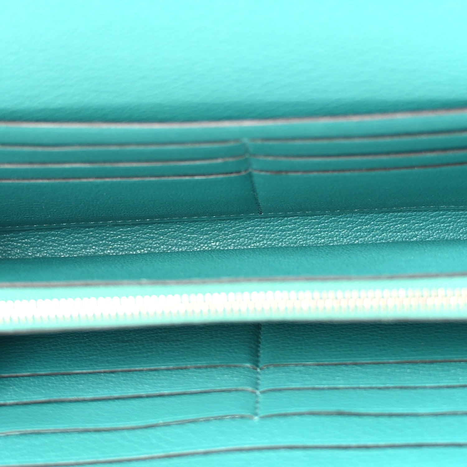 Hermes Chevre Mysore Kelly Longue Wallet Bleu Paon 5 of 18