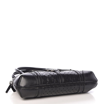 Gucci Perforated Calfskin Reins Tote Black 4 of 12