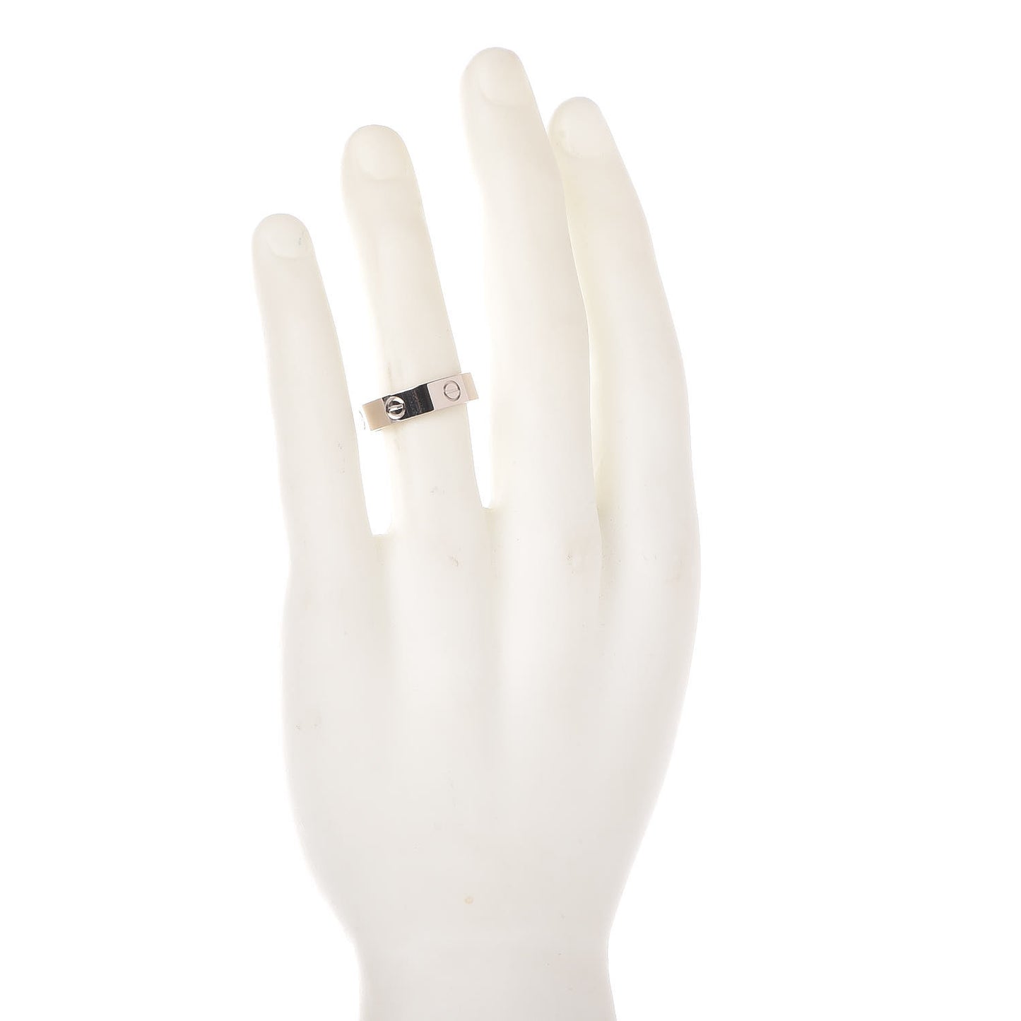 18K White Gold 5.5mm LOVE Ring 62 10