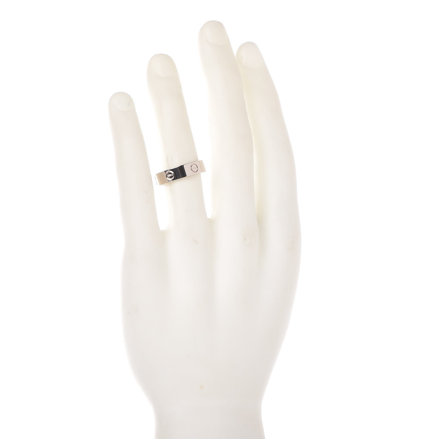 Cartier 18K White Gold 5.5mm LOVE Ring 62 10 2 of 5