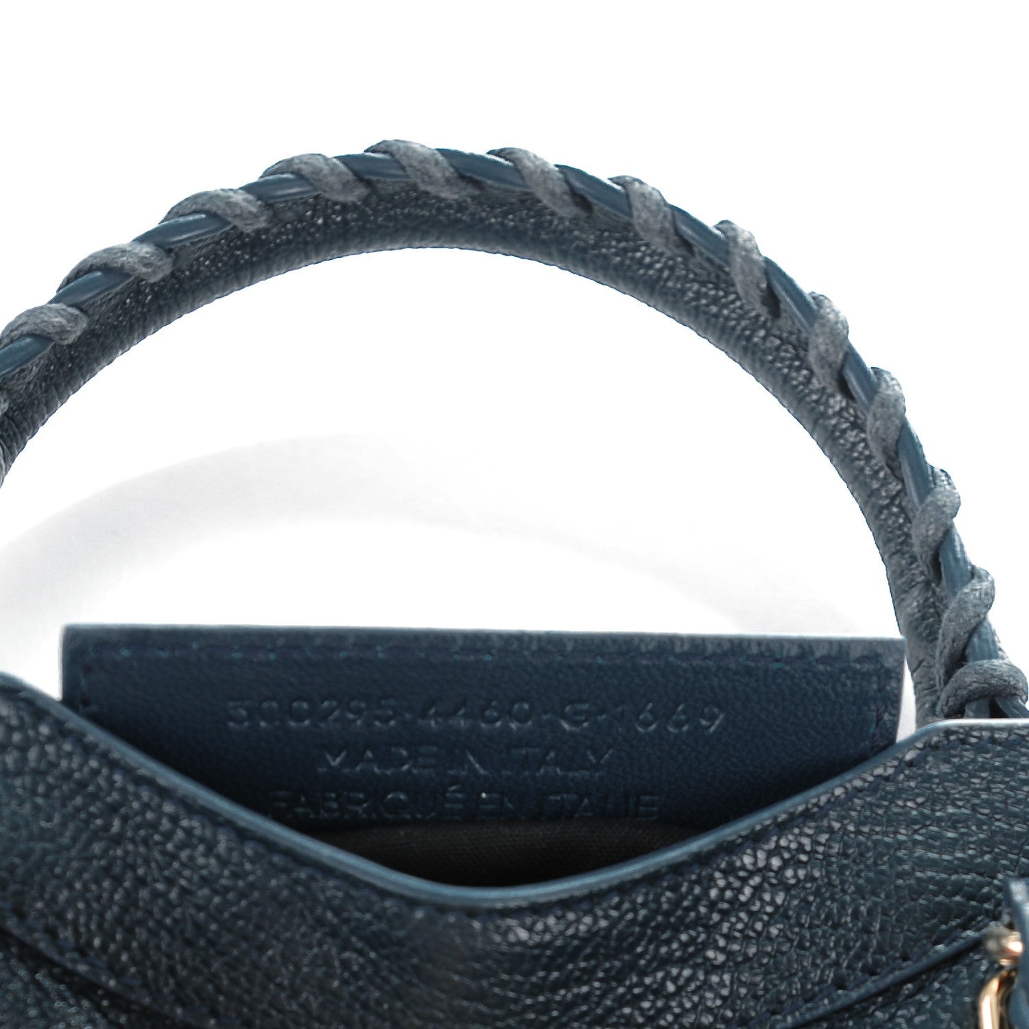 Balenciaga Chevre Gold Metallic Edge Hardware Mini City Bleu Paon 8 of 8