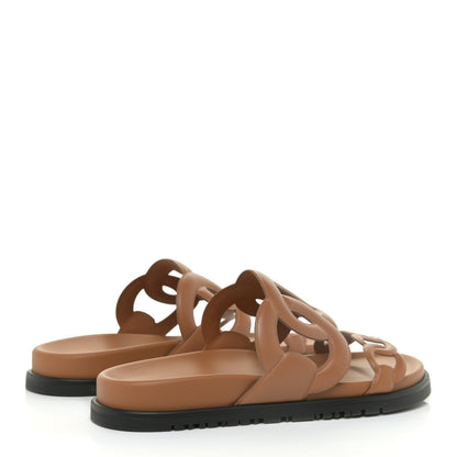 Hermes Nappa Extra Sandals 37 Naturel 5 of 10