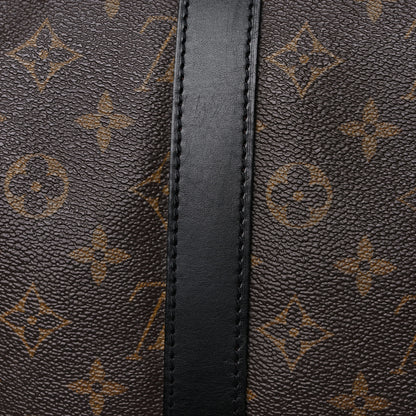 Louis Vuitton Monogram Macassar Keepall Bandouliere 55 13 of 22