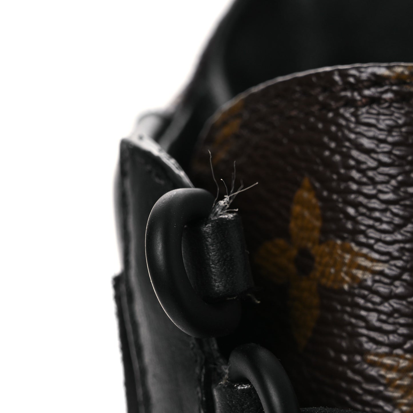 Suede Calfskin Monogram Laureate Platform Desert Boots 36 Black