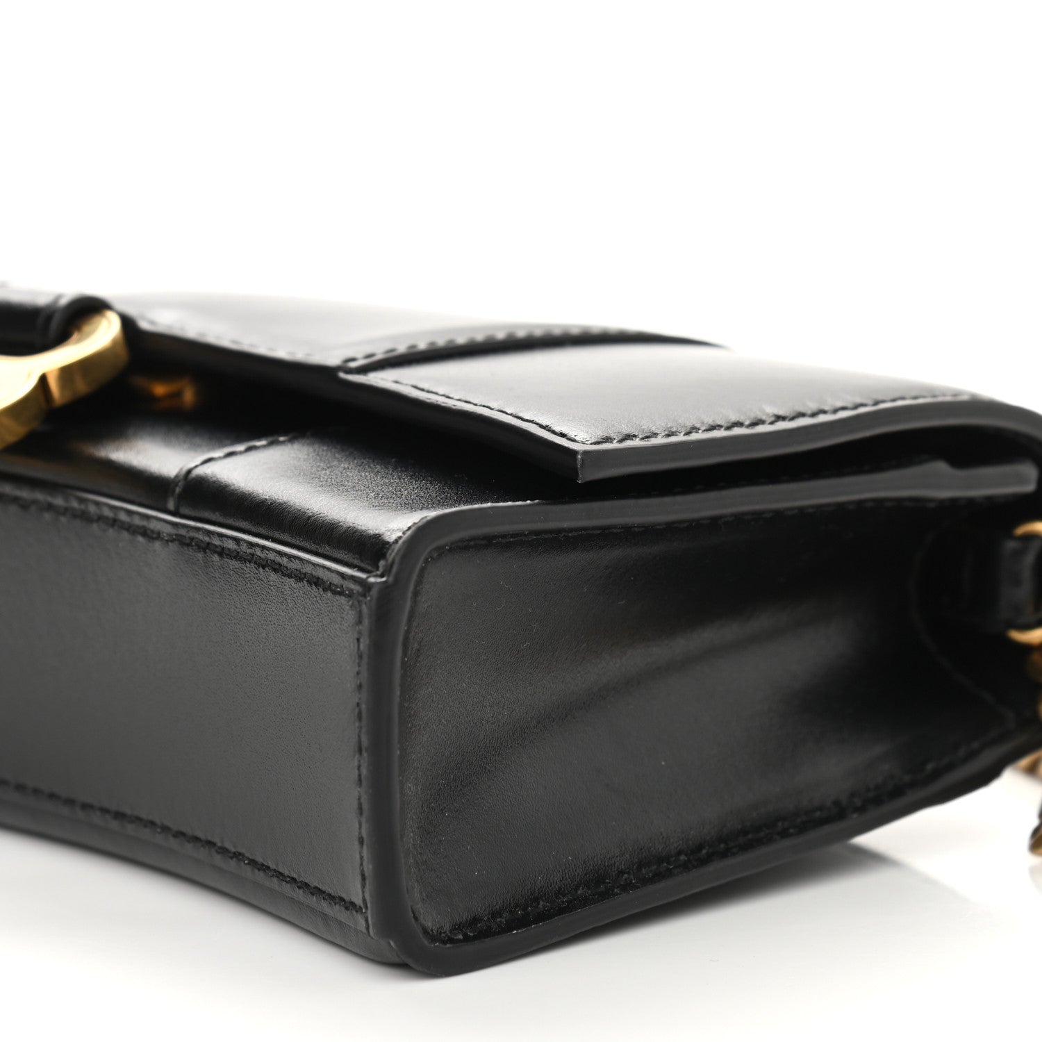 Balenciaga Shiny Box Calfskin Hourglass Chain Bag Black 8 of 8