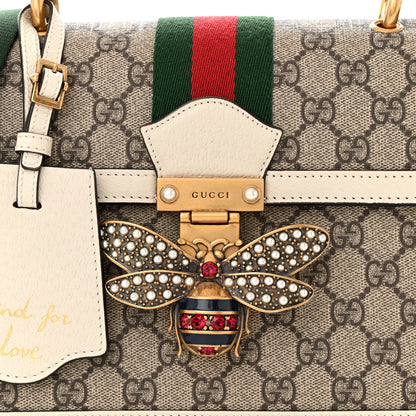 Gucci GG Supreme Monogram Small Queen Margaret Top Handle Bag White 8 of 11