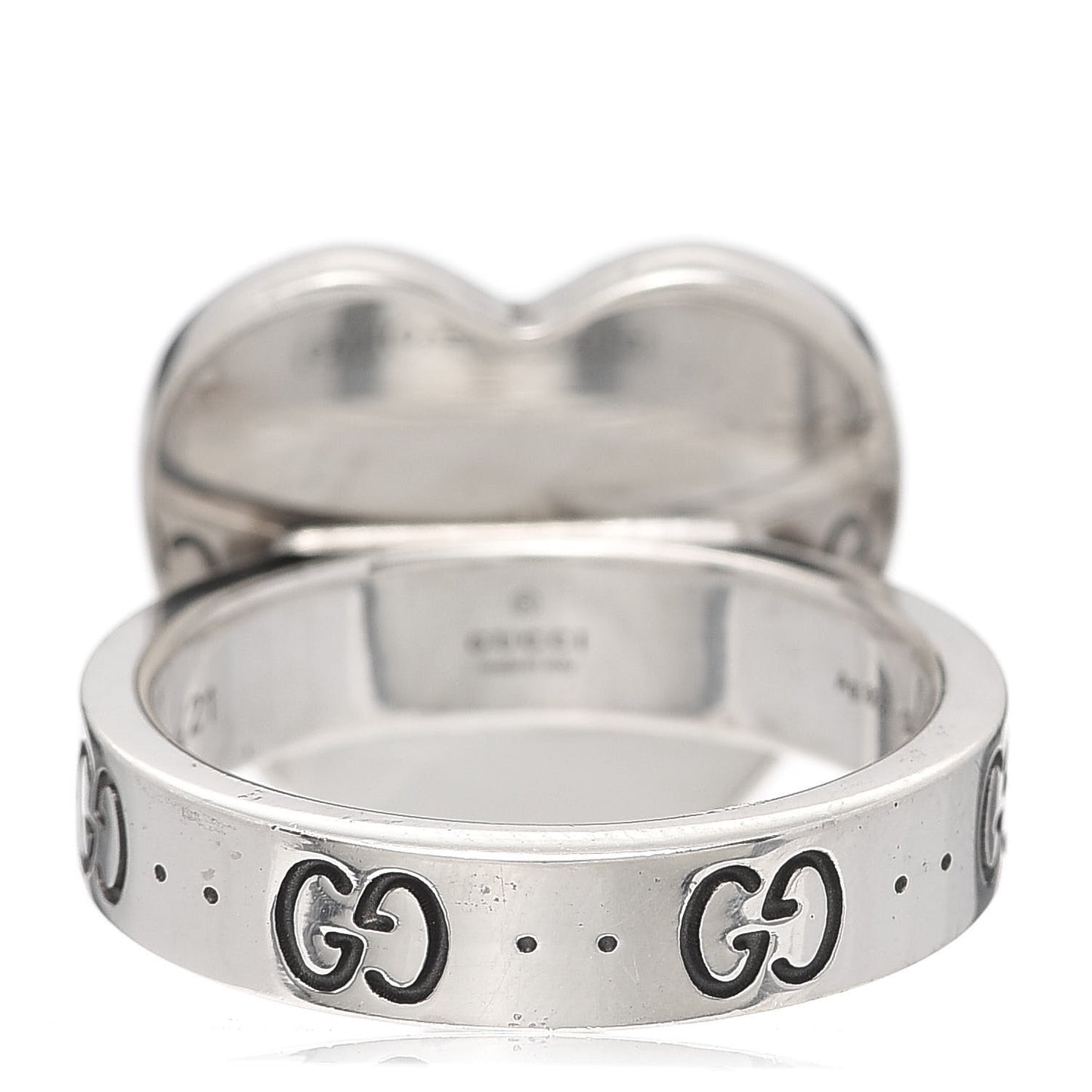 Sterling Silver Heart 25 Ring 61 9.5