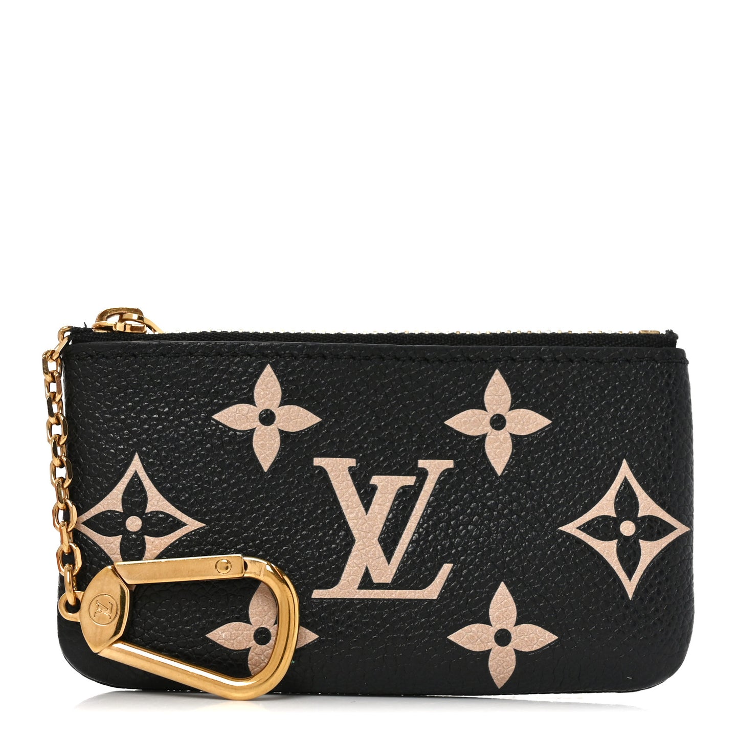 Empreinte Monogram Giant Key Pouch Black Beige