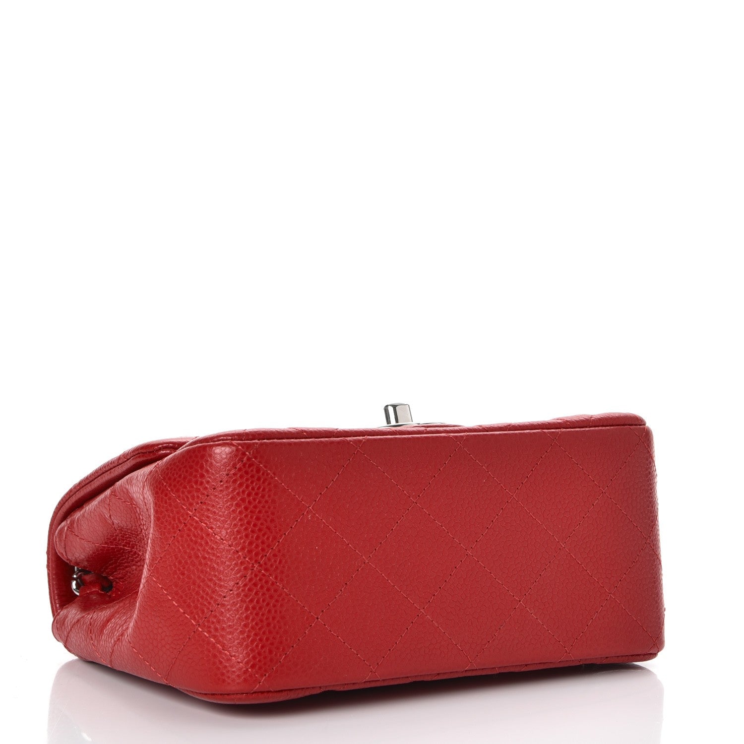 Chanel Caviar Quilted Mini Square Flap Dark Red 4 of 8