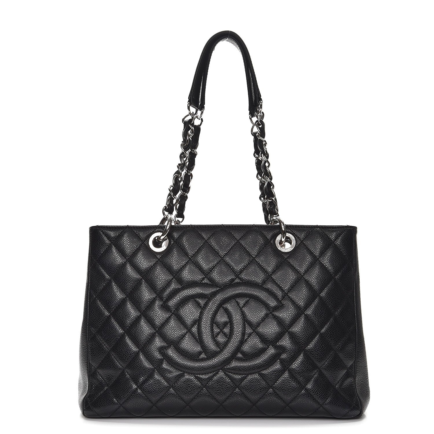 Chanel Caviar Quilted Grand Shopping Tote GST Black 1 of 7
