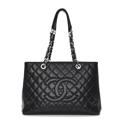 Chanel Caviar Quilted Grand Shopping Tote GST Black 1 of 7