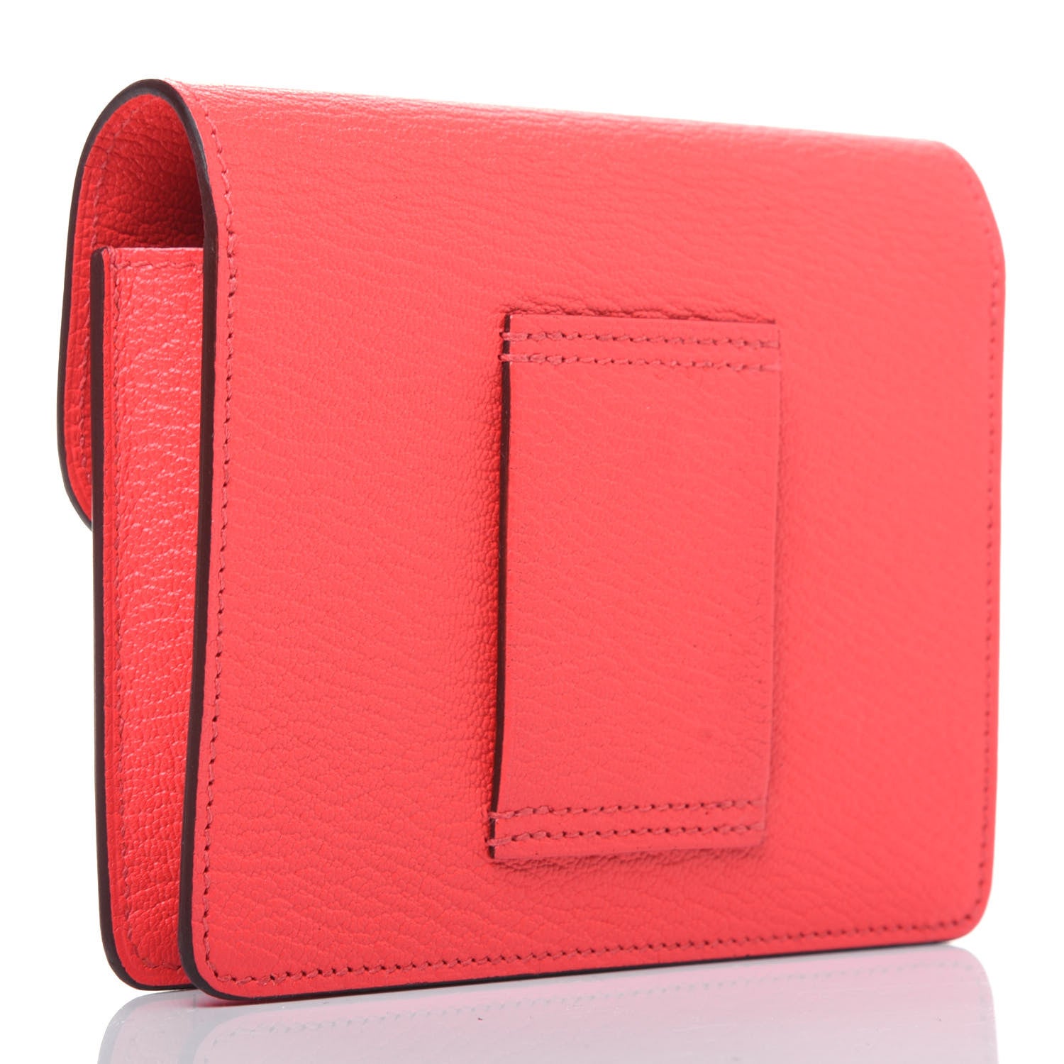 Hermes Chevre Mysore Roulis Slim Wallet Rose Texas 4 of 13