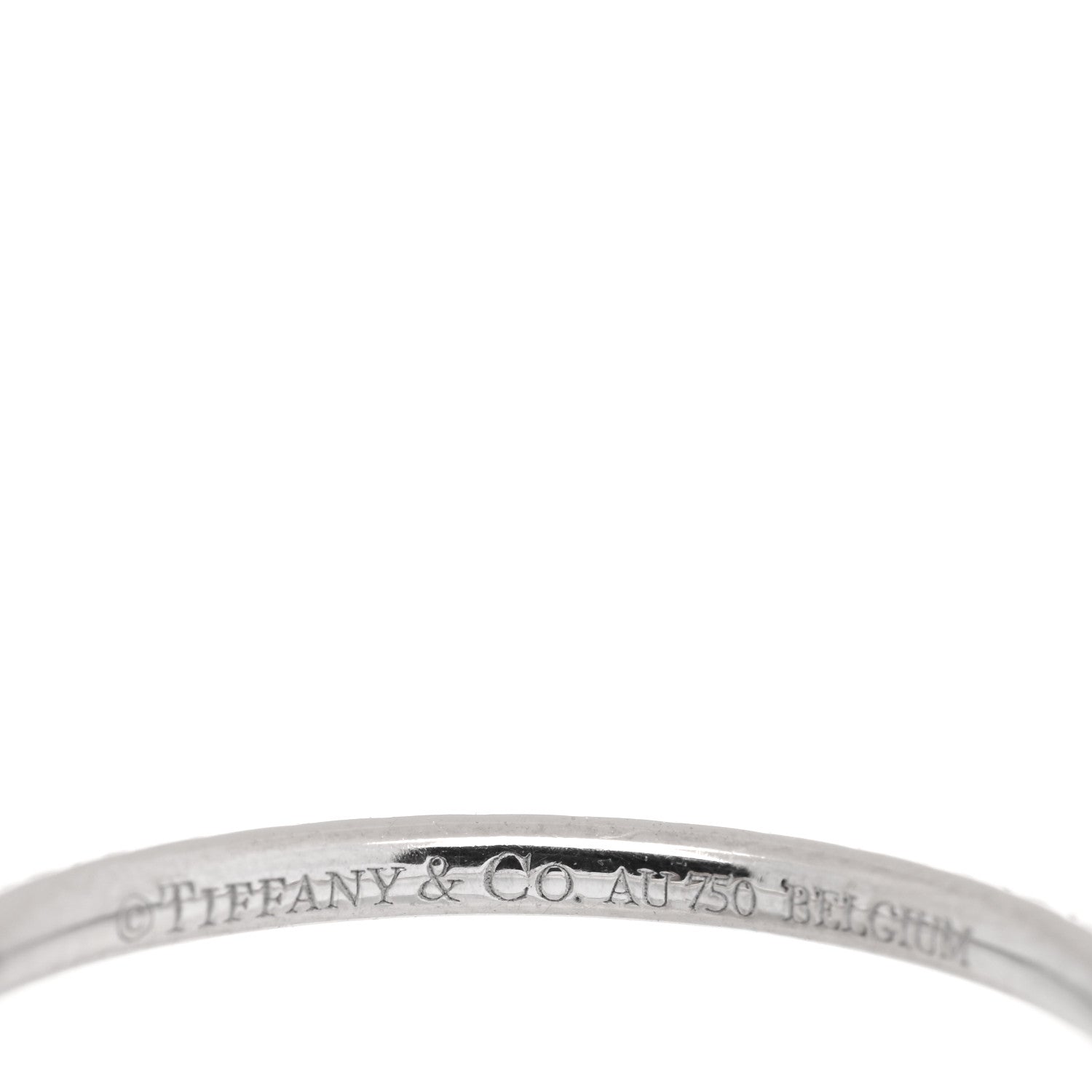 Tiffany 18K White Gold Diamond .34ctw Soleste Full Eternity Band Ring 50 5.5 4 of 4