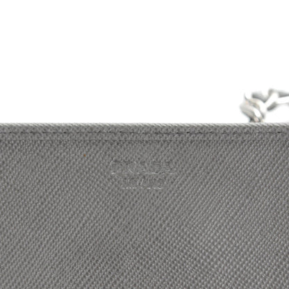 Prada Saffiano Metal Oro Chain Wallet Marmo 5 of 8