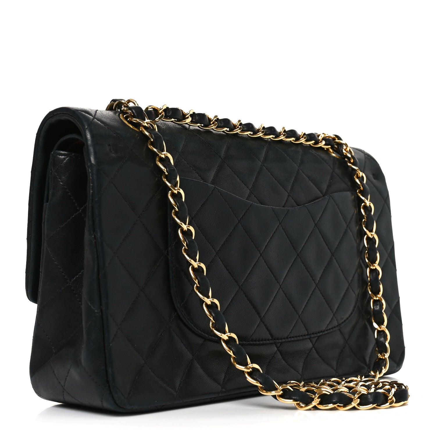 Chanel Lambskin Quilted Medium Double Flap Black 3 of 11