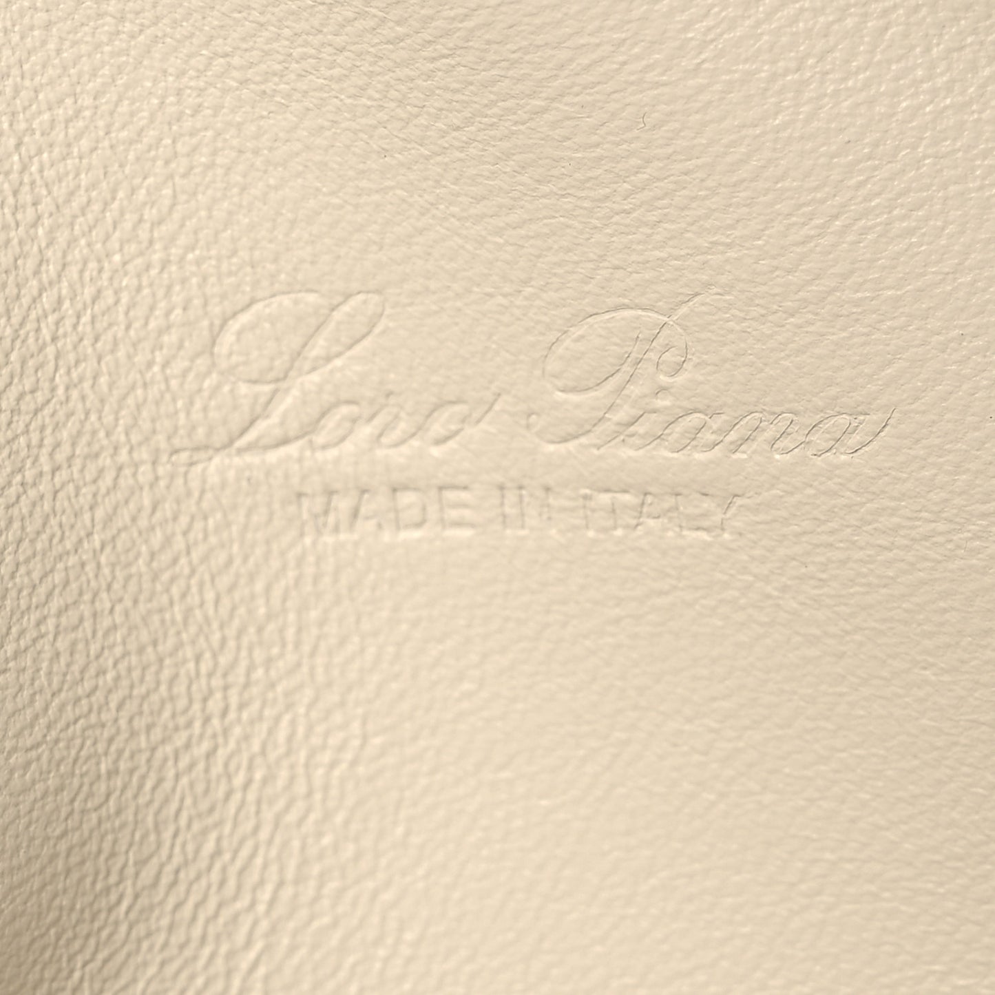 Grained Calfskin L19 Extra Pocket Pouch Whisper White