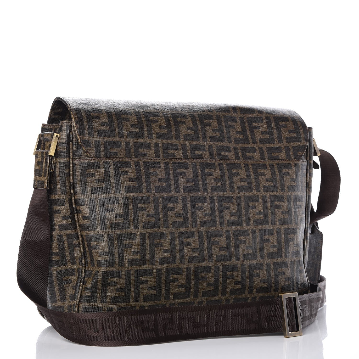 Fendi Zucca Spalmati Messenger Bag Tobacco 3 of 11
