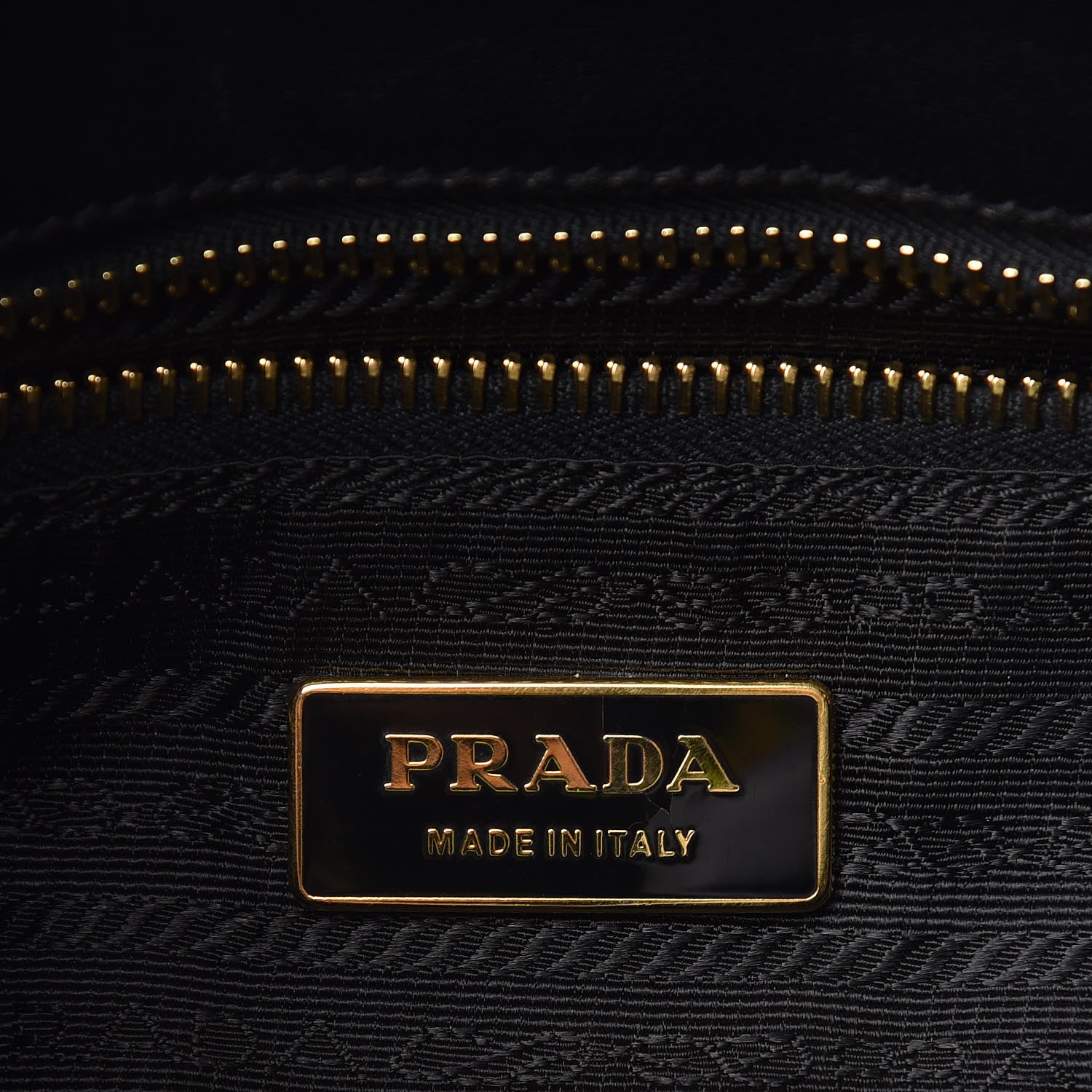 Prada Nappa Dressy Gaufre Flap Bag Black 6 of 10