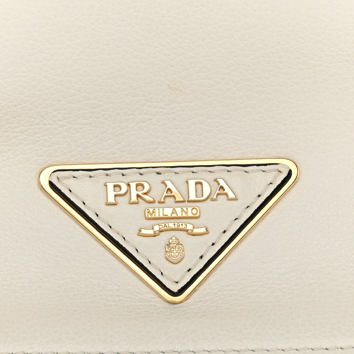 Glace Calf Shoulder Bag White