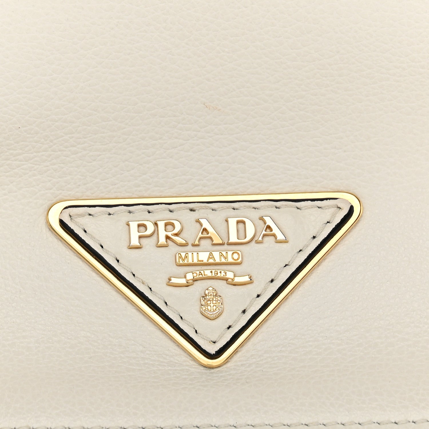 Prada Glace Calf Shoulder Bag White 7 of 11