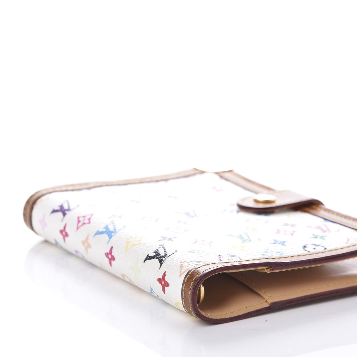 Monogram Multicolor Small Ring Agenda Cover White