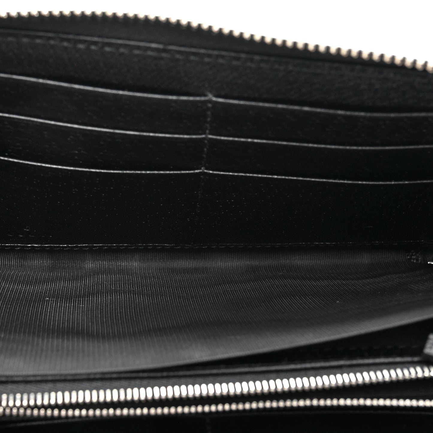 Canvas Monogram Jumbo GG Textured Dollar Calfskin Continental Wallet Black