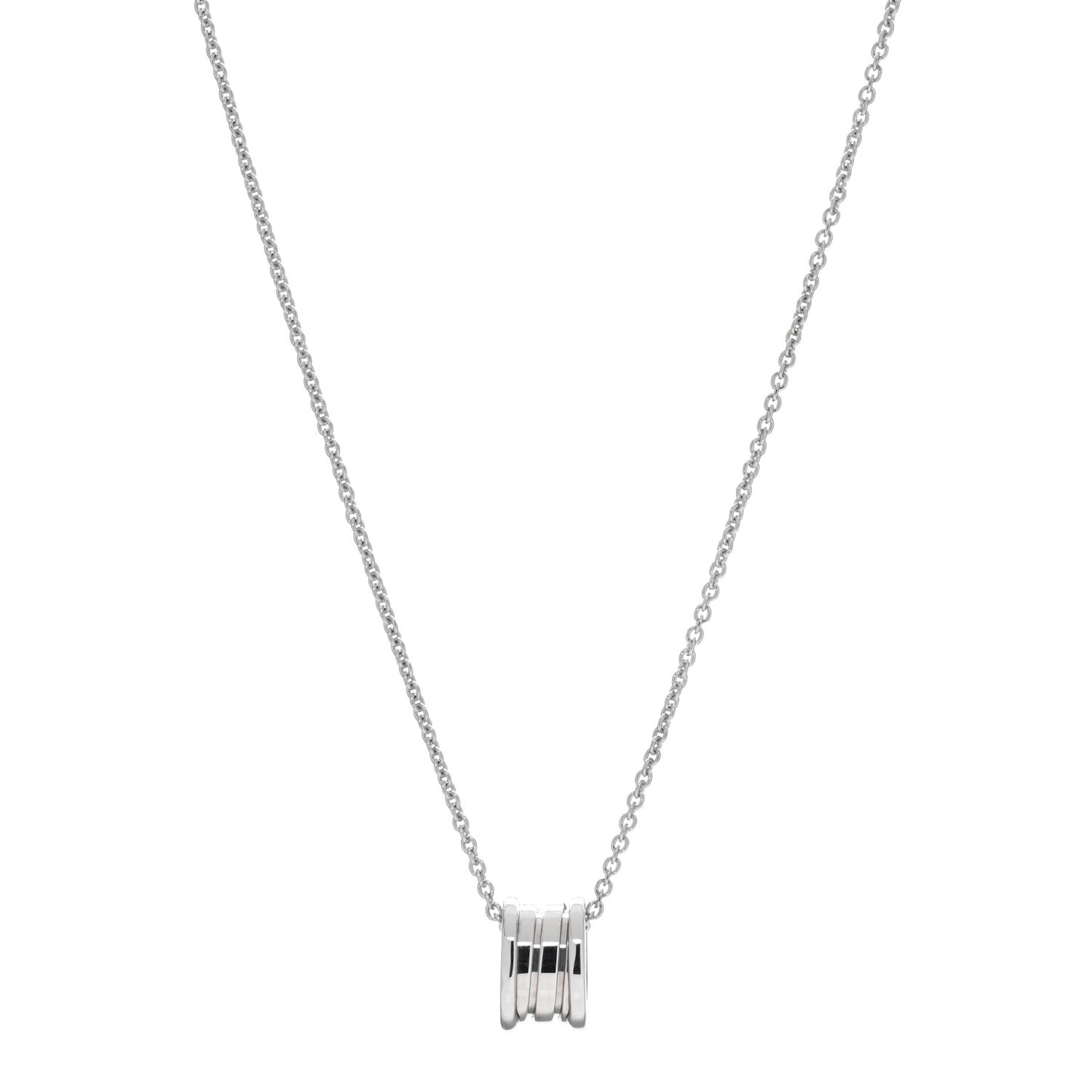 18K White Gold B.Zero1 Pendant Necklace
