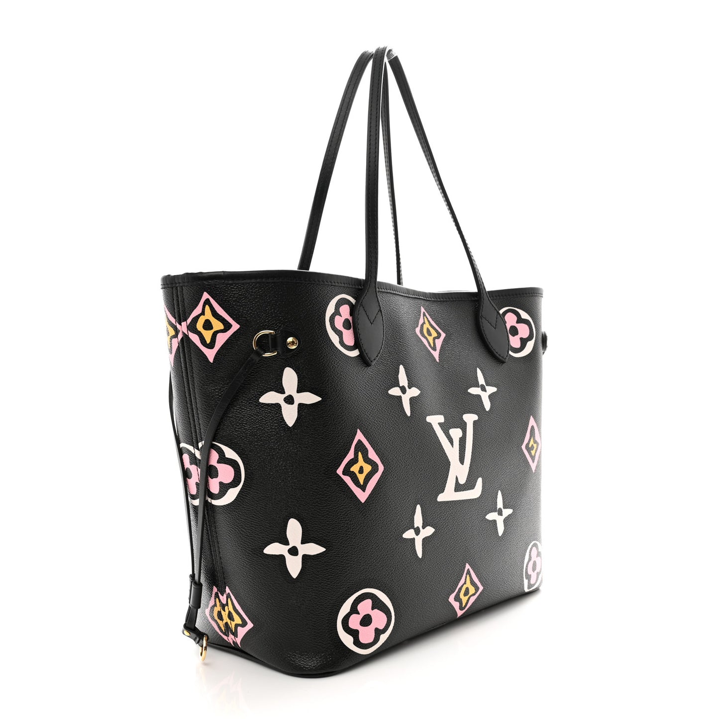 Monogram Giant Wild at Heart Neverfull MM Black