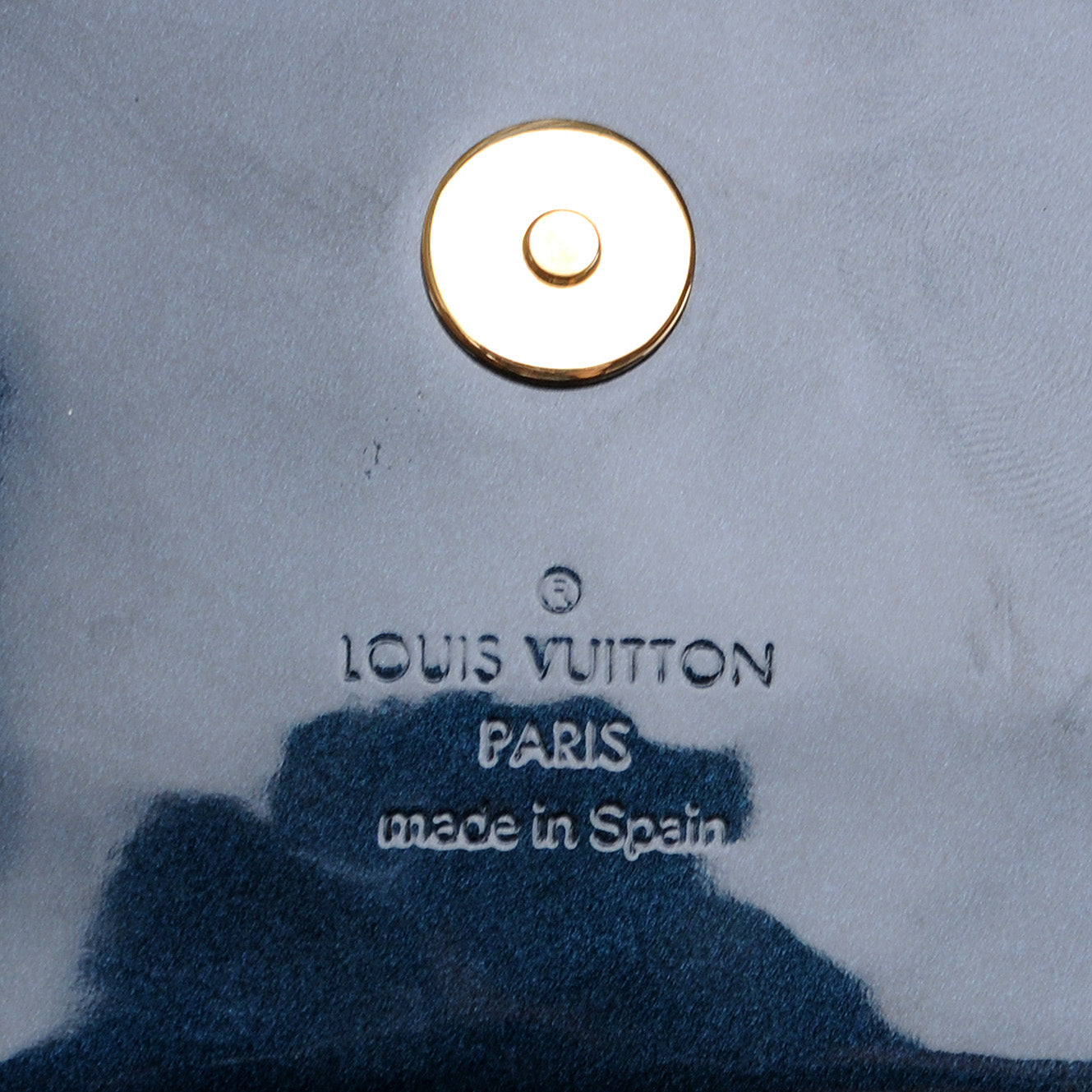 Louis Vuitton Patent Sobe Clutch Blue Infini 6 of 7