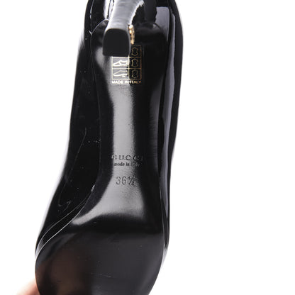 Gucci Patent Calfskin Pumps 36.5 Black 6 of 11