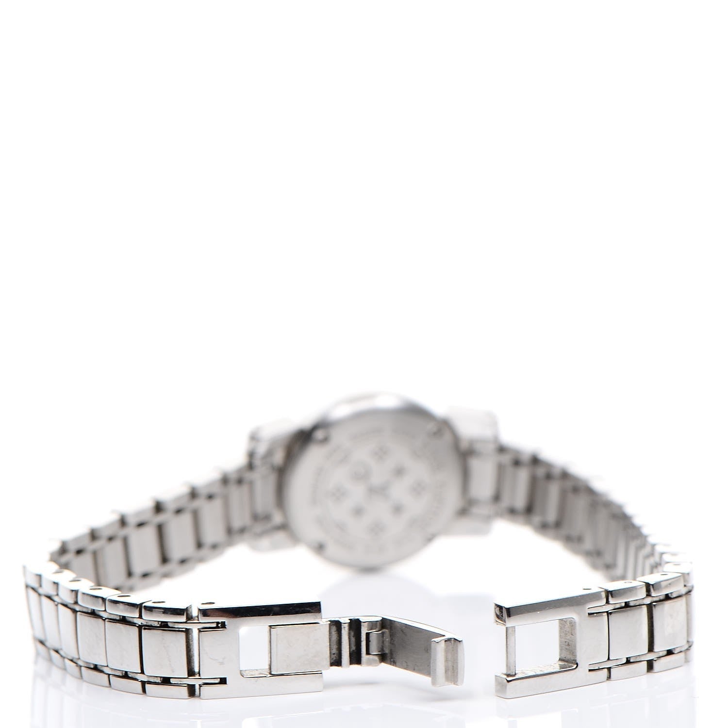 Louis Vuitton Stainless Steel Mother of Pearl 18mm Tambour Bijou Quartz Watch 6 of 7