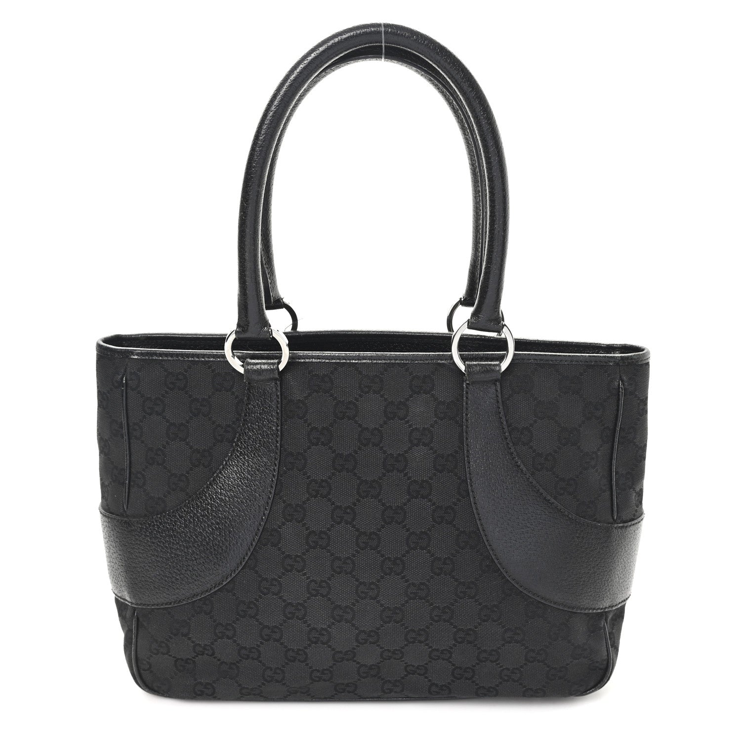 Gucci Monogram Shoulder Bag Black 8 of 10