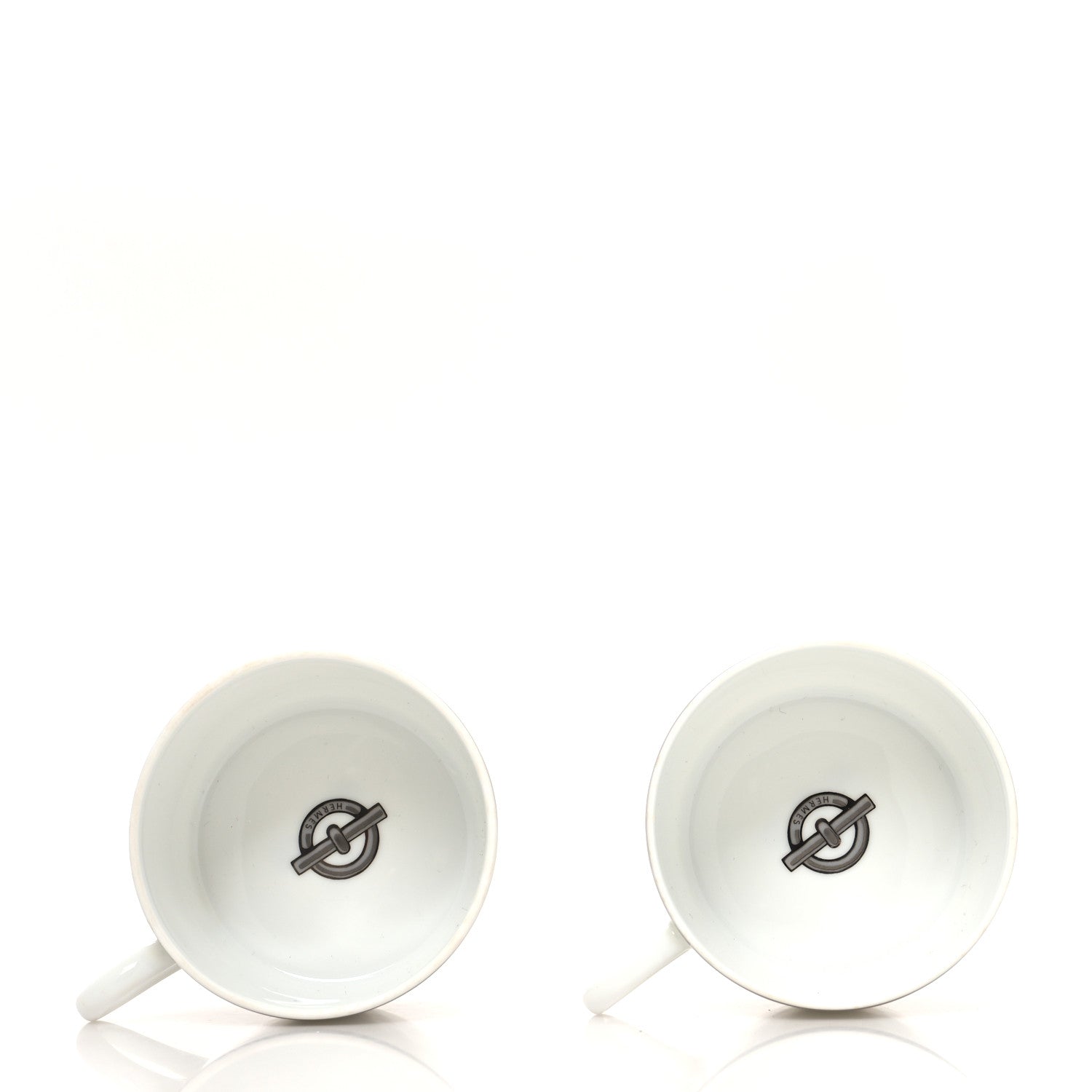 Hermes Porcelain Platinum Chaine d'Ancre Tea Cup and Saucer Set of 2 4 of 14