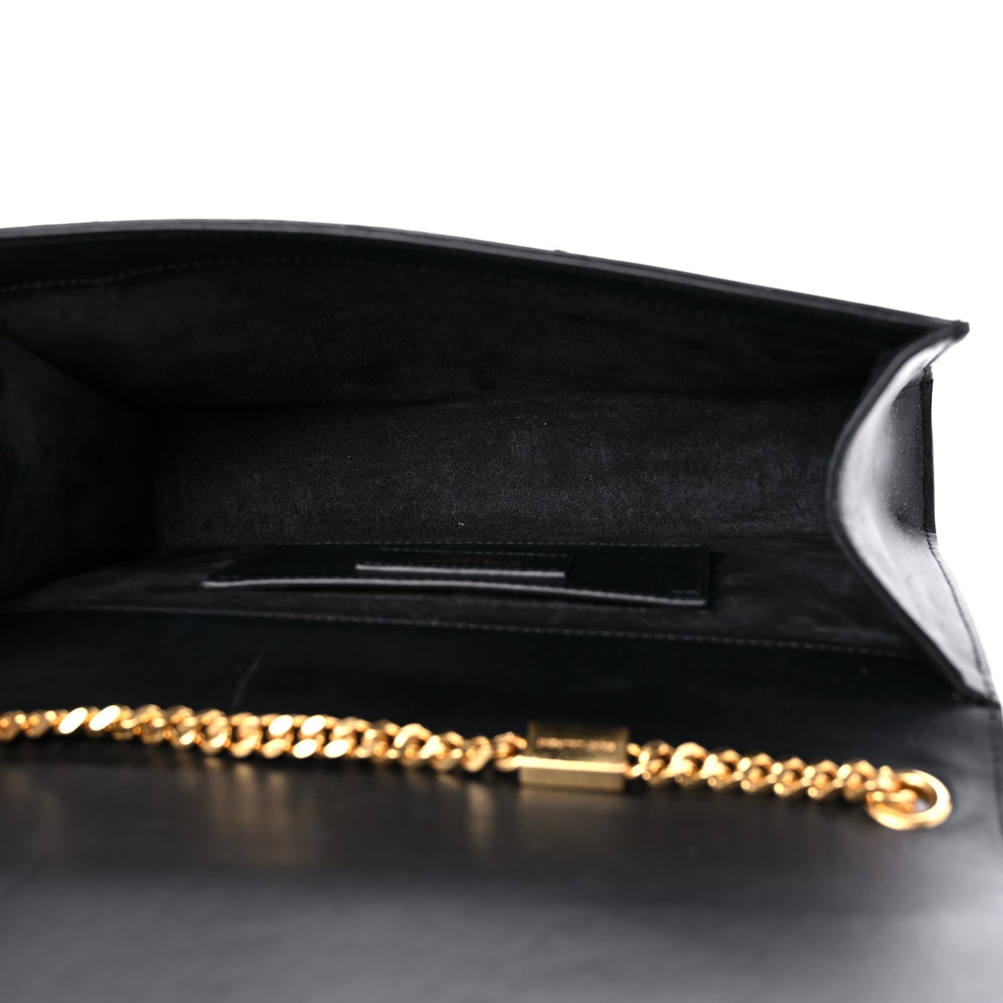 Smooth Calfskin Medium Classic Monogram Kate Tassel Satchel Black