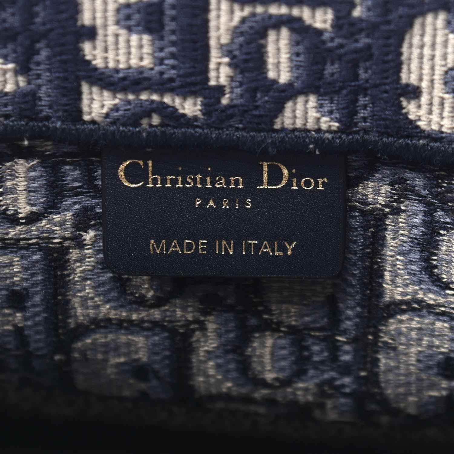 Christian Dior Oblique Medium Book Tote Blue Multicolor 6 of 10